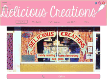 Tablet Screenshot of deliciouscreationsinc.com